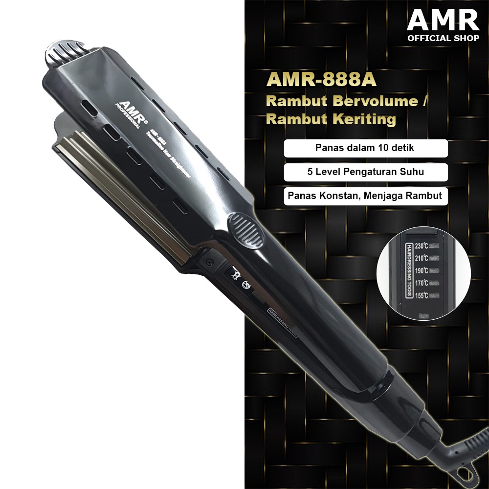 AMR-888A/ Catok Rambut AMR Baba (Genteng) (ZigZag) Tipe AMR-888A (Catokan Rambut) - CO