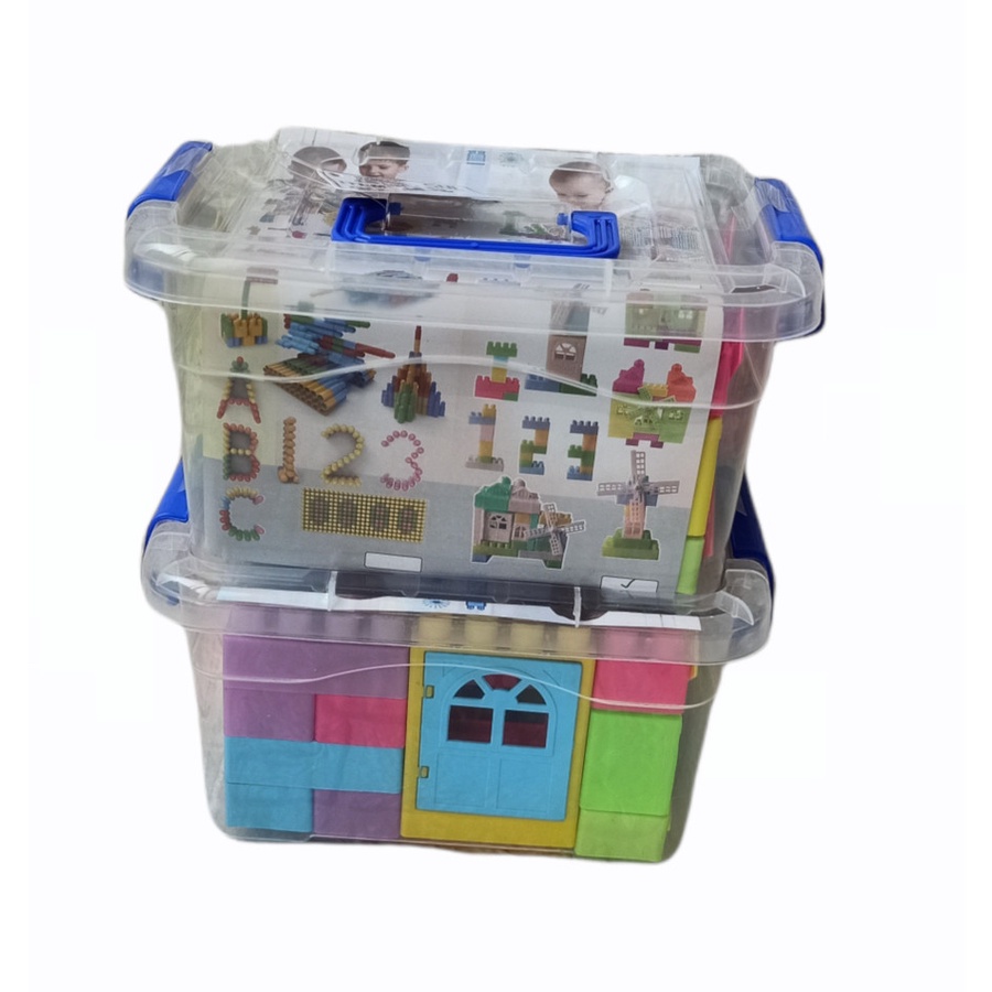 PROMO COD Mainan Edukasi Anak Balok Susun Puzzle Block Container LB33 Bongkar pasang ST- Kado Hadiah Anak Laki-laki perempuan Edukatif