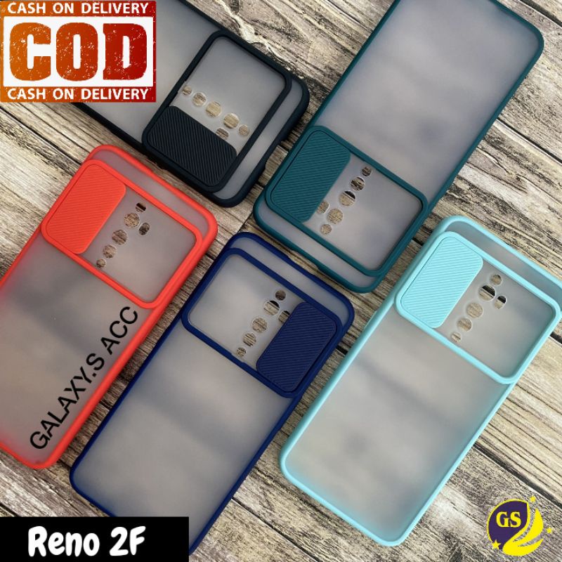 Oppo A95 4G / OPPO F11 / F11 PRO Reno 2F SOFT CASE MATTE CAMERA SLIDE PROTECTOR KAMERA SLIDING CASING