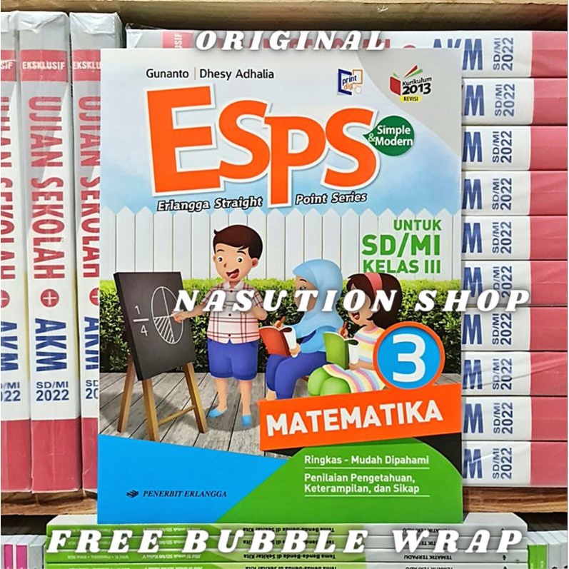 Jual Buku Esps Matematika Kelas 3 Sd K13 Revisi Erlangga Indonesia Shopee Indonesia
