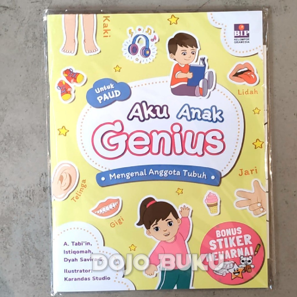 Aku Anak Genius : Mengenal Anggota Tubuh (Bonus Stiker Mewarnai BIP) A