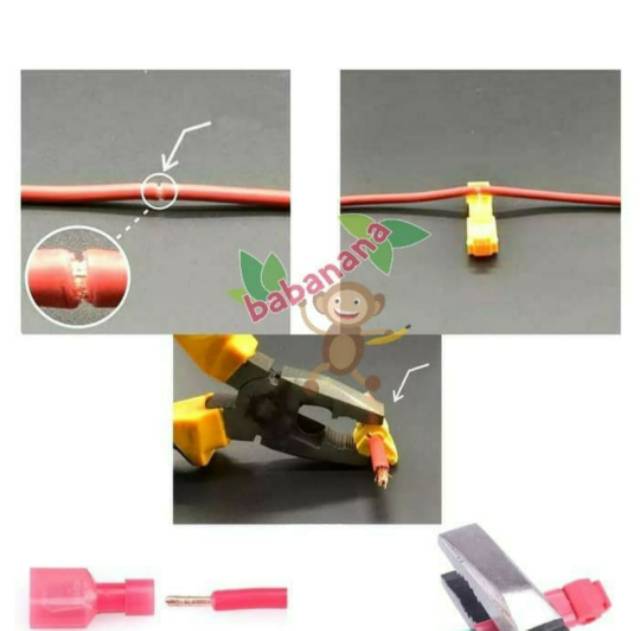 Quick Lock Splice Wire Connector Terminal Crimp Clip Car Wiring