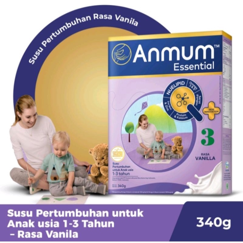 Anmum Essential 3 Vanila 340gr - Susu Pertumbuhan anak 1-3tahun