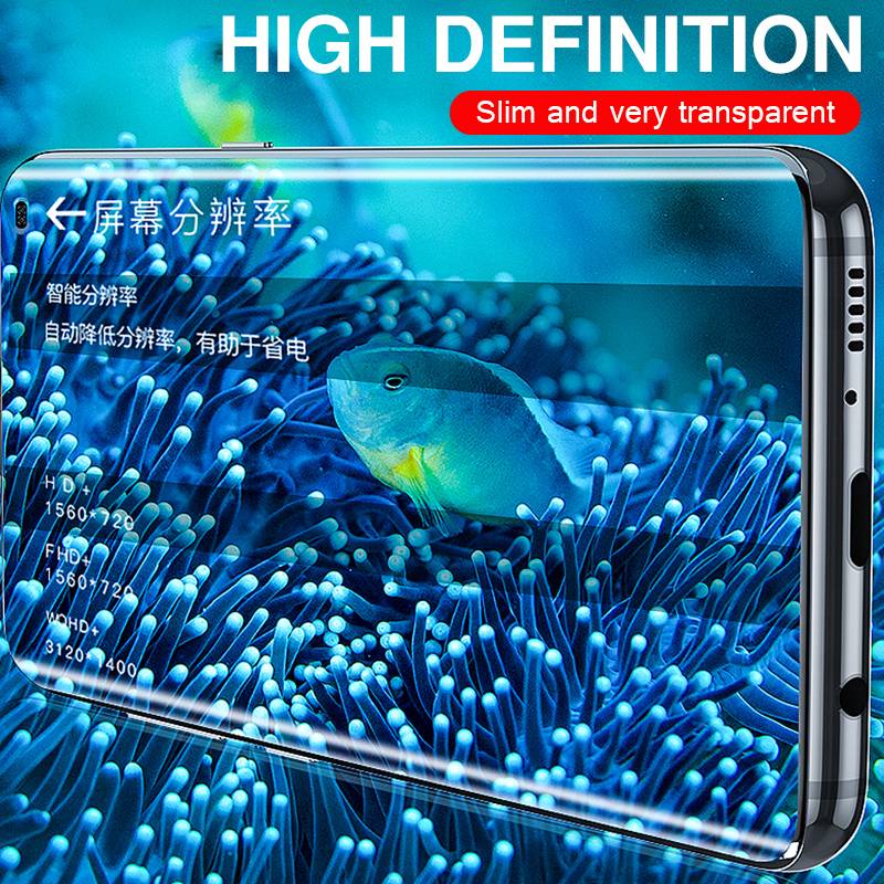 Full Curved Screen Hydrogel Film For Samsung S7 Edge S8 S9 S10 S20 Plus Screen Protector For Samsung Note 8 9 10 Anti Blue-ray not glass