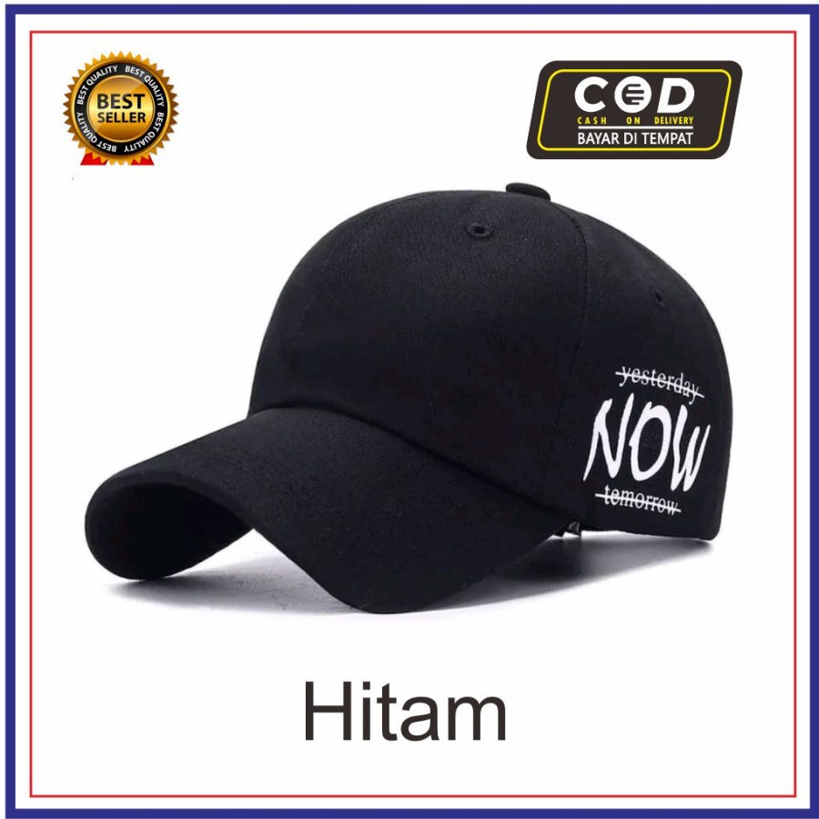 PROMO!!! Topi Distro Pria Wanita// Topi Baseball Bordir NOW// Topi Terlaris Dan Termurah