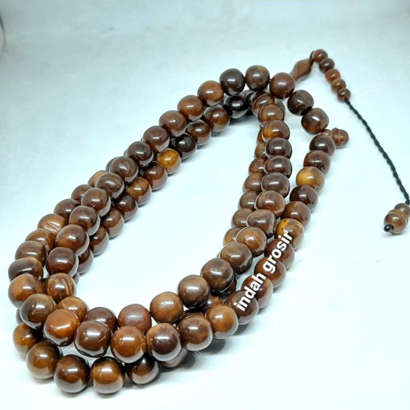 TASBIH KAOKA 10MM COKLAT 99BUTIR NATURAL