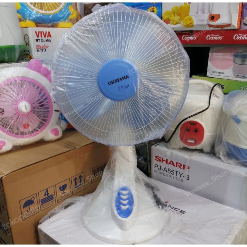 KIPAS ANGIN MEJA OKAYAMA 12" - KIPAS ANGIN DUDUK OKAYAMA -KIPAS DUDUK -KIPAS MEJA -KIPAS ANGIN OKAYA