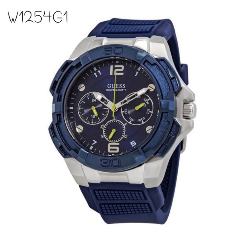 Jam Tangan Pria W1254G1 Rubber Stainless Steel