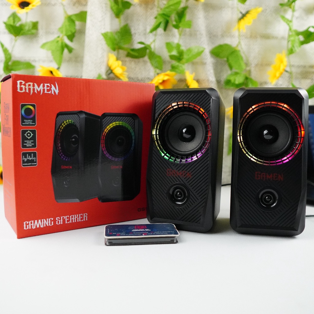Jual SPEAKER GAMEN GS5 6W DUAL PORT INPUT RGB GAMING MULTIMEDIA