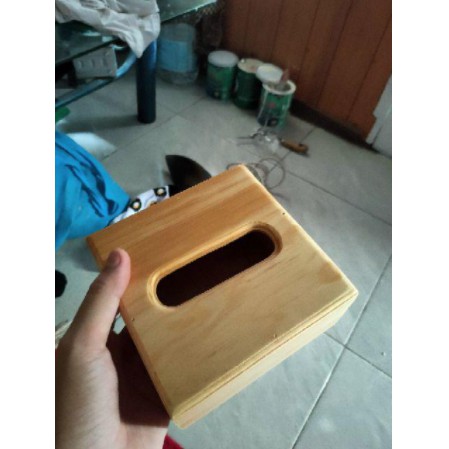 KOTAK TISU / KOTAK TISU KAYU Kecil MINIMALIS / box tissue murah serbaguna / tempat tisu mobil mini