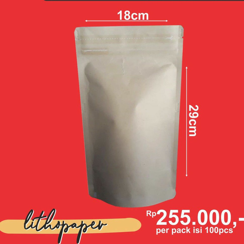 standing pouch paperfoil 18x29 | 100pcs