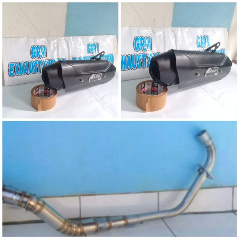 KNALPOT RACING AHM MX NEW MX KING CB150 TIGER VERZA SONIC SUPRA GTR DLL