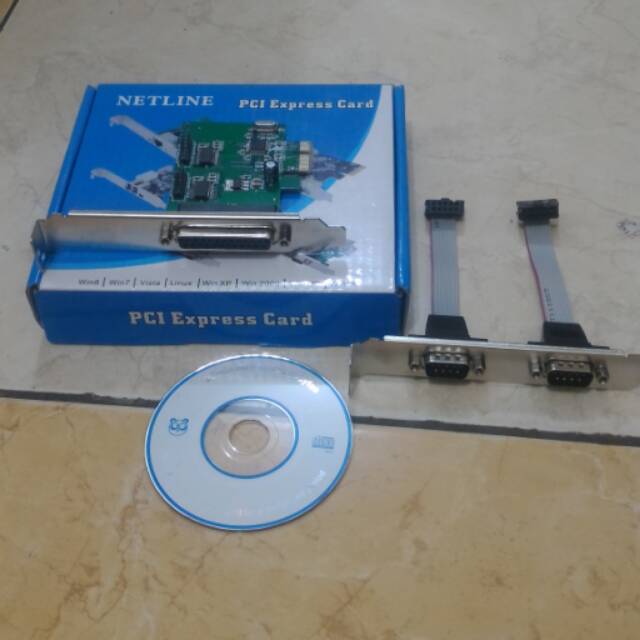 Pci Express 1 paralel + 2 serial i/o Card Pci Express