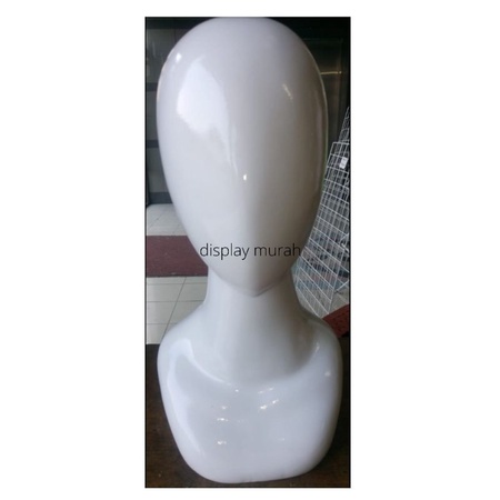 Manekin Kepala Fiber Alien Patung Display Wig Jilbab Syal - BH