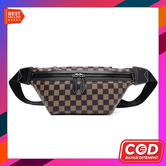 Waistbag Kulit Asli Import - Tas Selempang  Pria Wanita - Bodybag  Import Tas Selempang Kulit Pria S