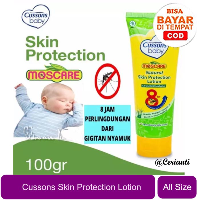 Cussons Baby Lotion Moscare Skin Protection - Losion Bayi Anti Nyamuk 50gr 100gr_Cerianti