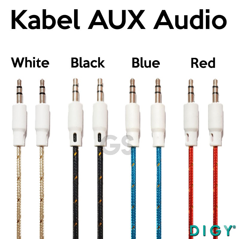 Kabel AUX Audio 3.5 AXL44 Kabel Jack Audio Speaker to Headphone Speaker Tape Car