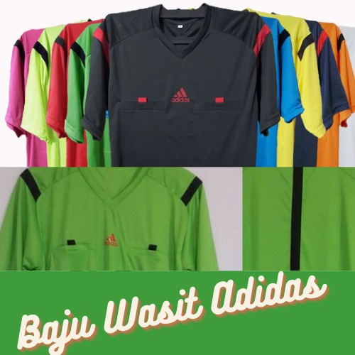 Baju Wasit Adidas Satuan / Baju Referee Futsal Adidas / Bebas Pilih Warna dan Size