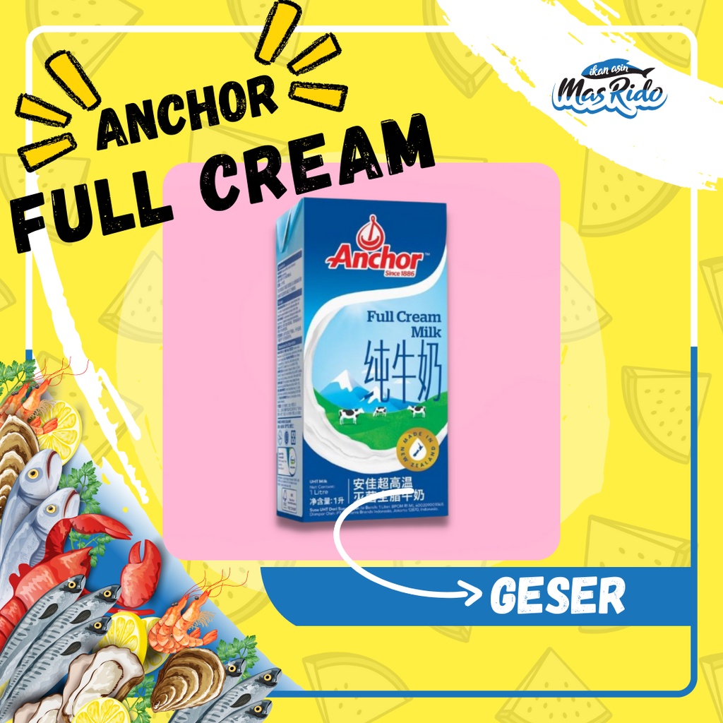 

Anchor Uht Full Cream Milk 1 Liter Susu Anchor 1000ml Import Halal