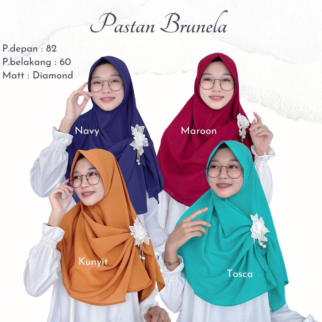Pastan Brunella Bros / kerudung / hijab / pashmina instan