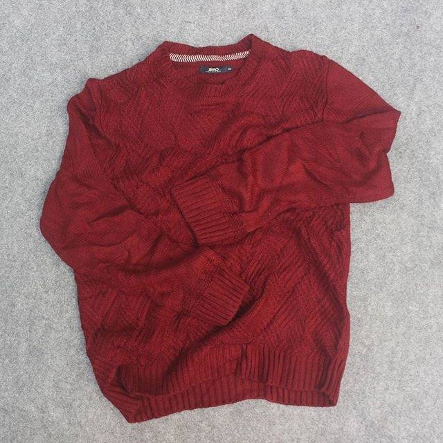 Woolby Sweater Rajut Spao Maroon Laris Murah