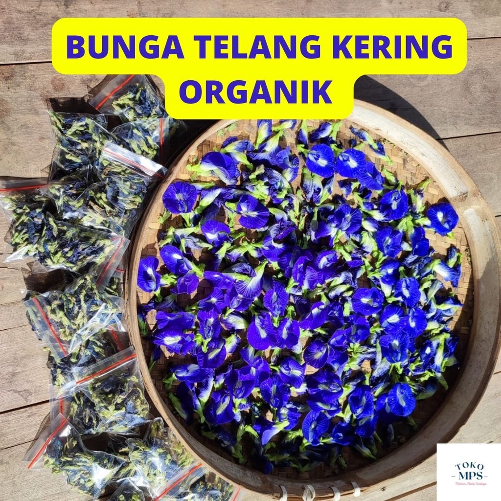 

BUNGA TELANG KERING ORGANIK 75 pcs