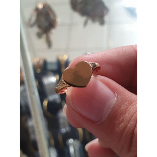 cincin emas love polos simple emas 700