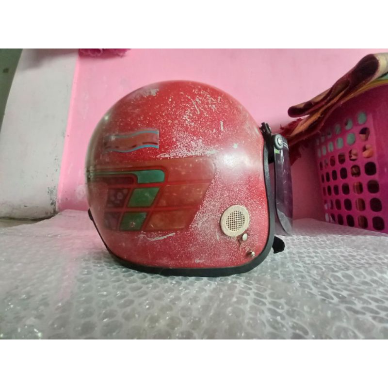 Helm Bicycle Hat merah original