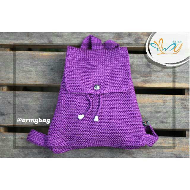 Ermy Bag Ransel Purple