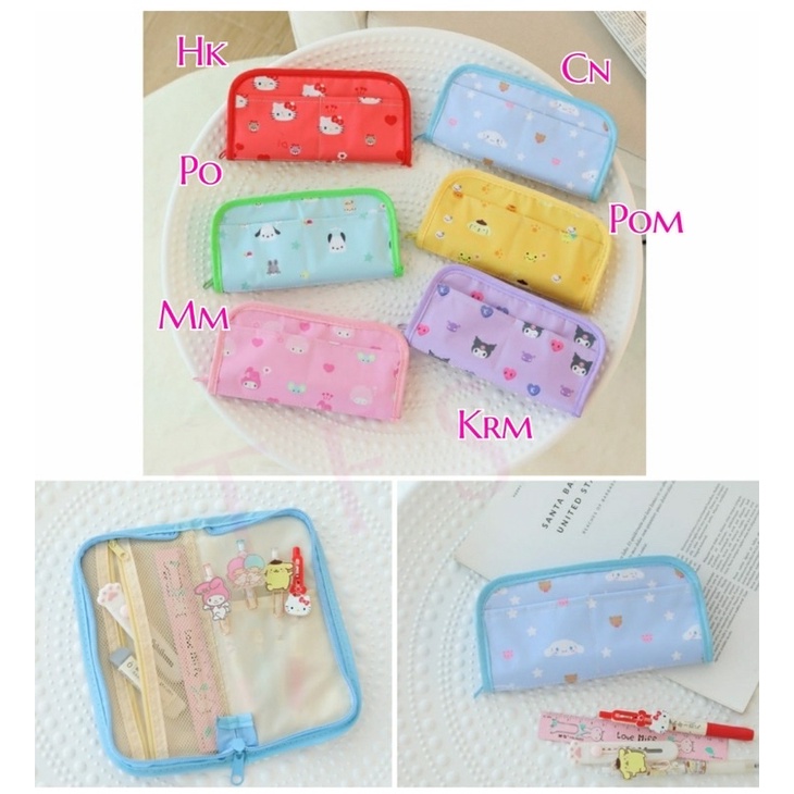

pencil case sanrio bahan parasut