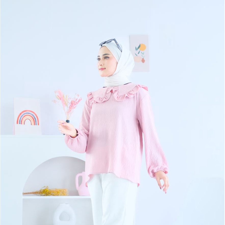 (AMD) BLOUSE PANORA OVERSIZE CRINCLE AIRFLOW