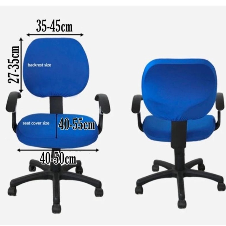 Cover kursi kantor elastis-Sarung kursi putar OFFICE CHAIR import