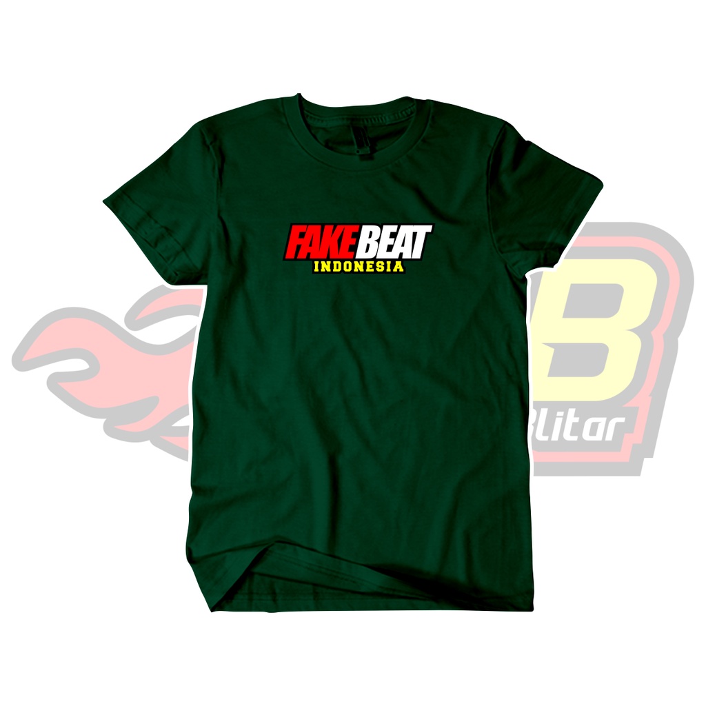 Kaos Distro Fake Beat Idonesia Katun Combed