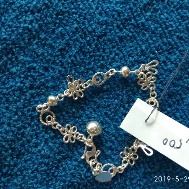 Gelang tangan anak perak asli