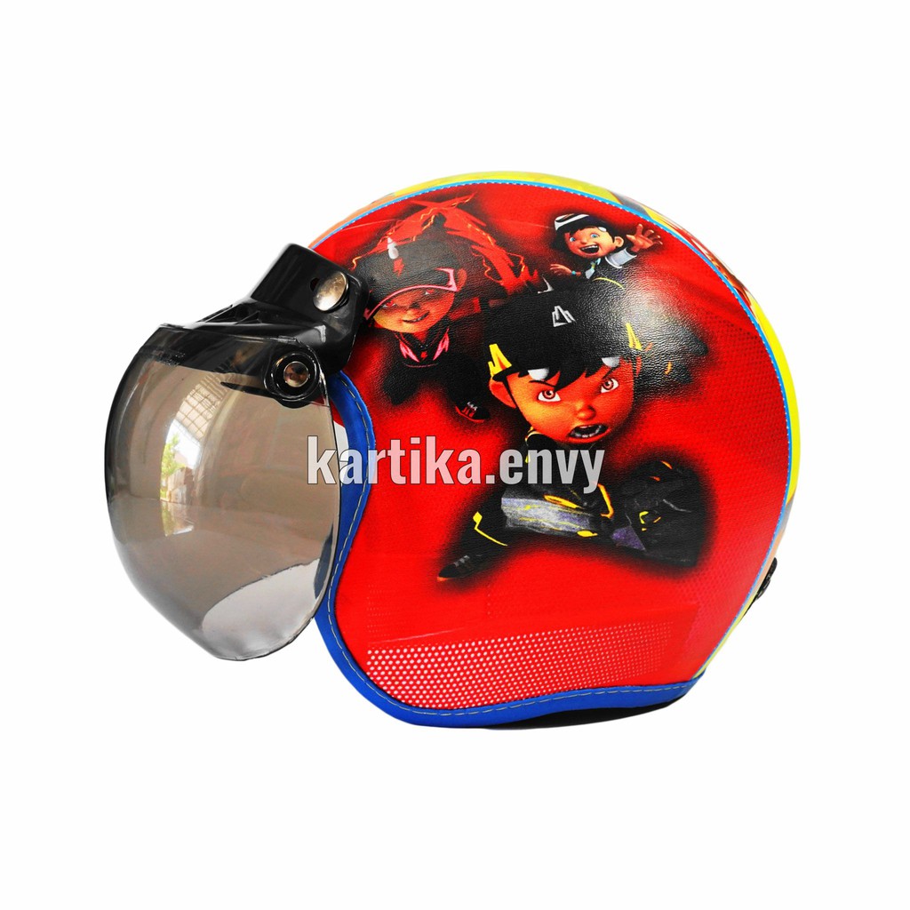 Helm Anak Laki Model Bogo Karakter Boboiboy