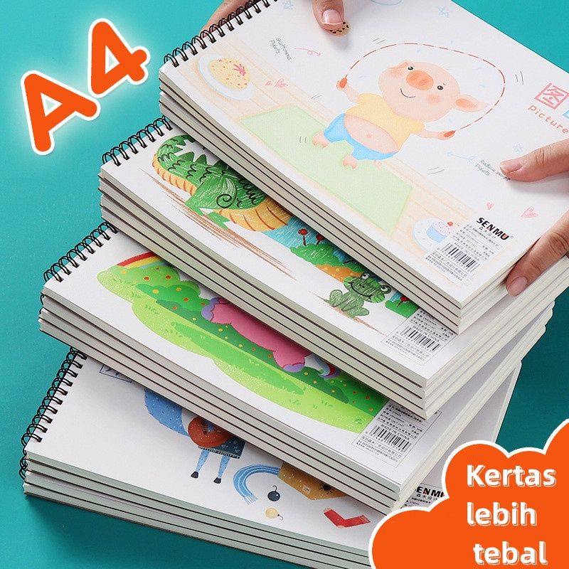 

WaterColor Book Kertas Buku Lukis 30/50 Lembar Buku Gambar Desain Melukis Water Colour Paper Cat Air Tebal 100gsm Lukis