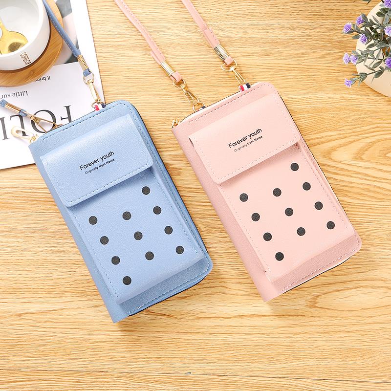 (COD) Tas Selempang Dompet Panjang Wanita Import Pocket Handphone Free Tali MALL SHOPPING