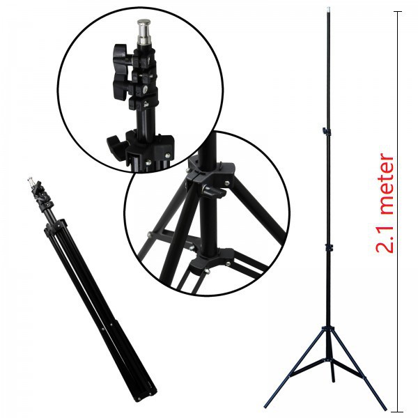 Tripod Holder 2,1 Meter For Ring Light Photo Studio Live Streaming