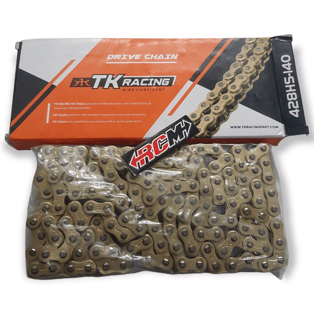 RANTAI RANTE CHAIN 428HSBTX140L 428 HSBT X 140L 140 L 428HX140 428H X 140L CB CBR 150 VIXION SATRIA FU MEGAPRO MEGA PRO TIGER CRF ORI ORIGINAL TK RACING ASLI