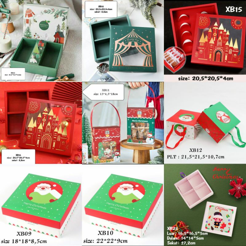 Kotak Natal Kotak Cookies Nastar Kue Kering Kemasan Christmas