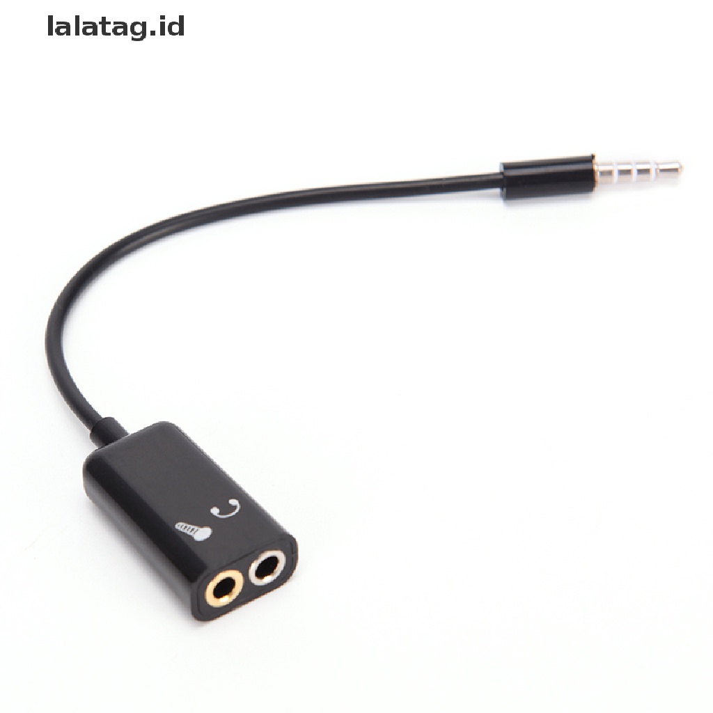 (Flyag) Adaptor Splitter jack Audio 3.5mm Bentuk Y Untuk Headphone / Mic