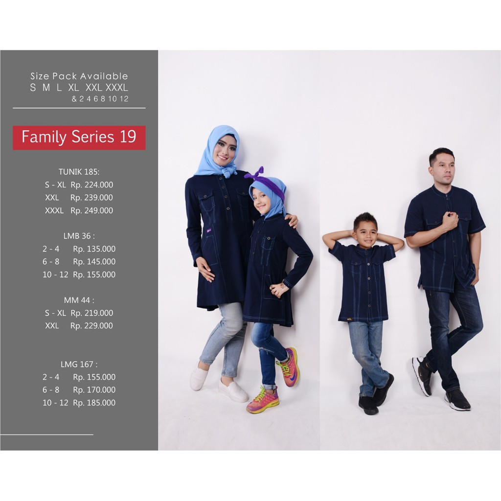 Baju Muslim Mutif Sarimbit - Family Series 19