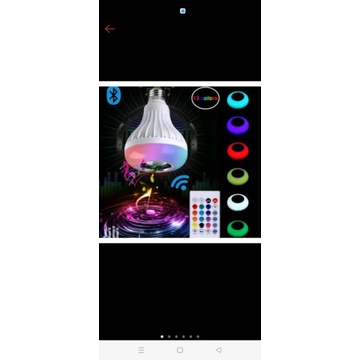 Bohlam Speaker Musik bluetooth Lampu Speaker warna music