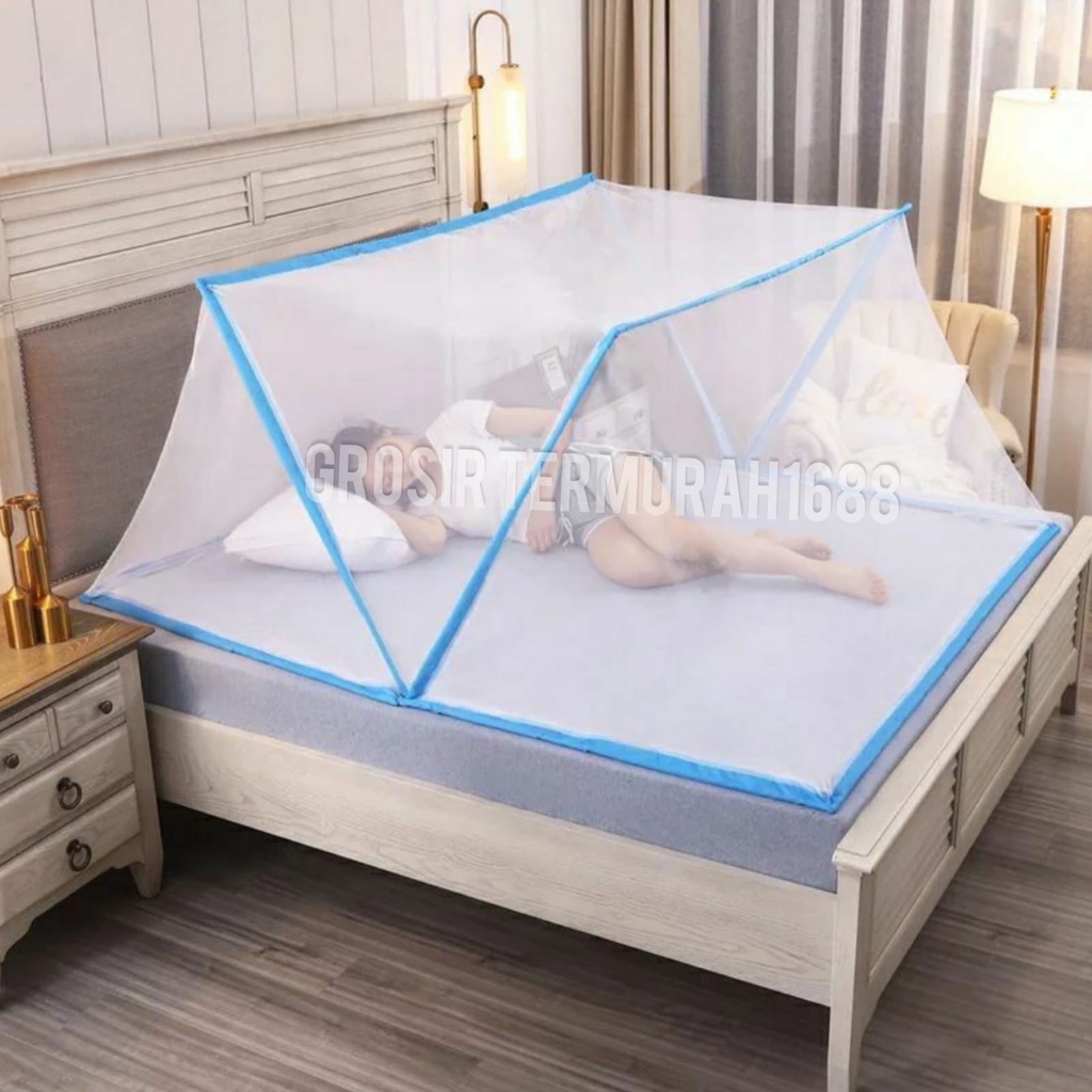 Kelambu Kotak lipat /Kelambu tidur anti nyamuk Mosquito Net Kelambu Lipat