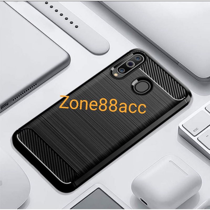 Silicon Case SAMSUNG M30 Softcase iPAKY Carbon Casing Cover TPU