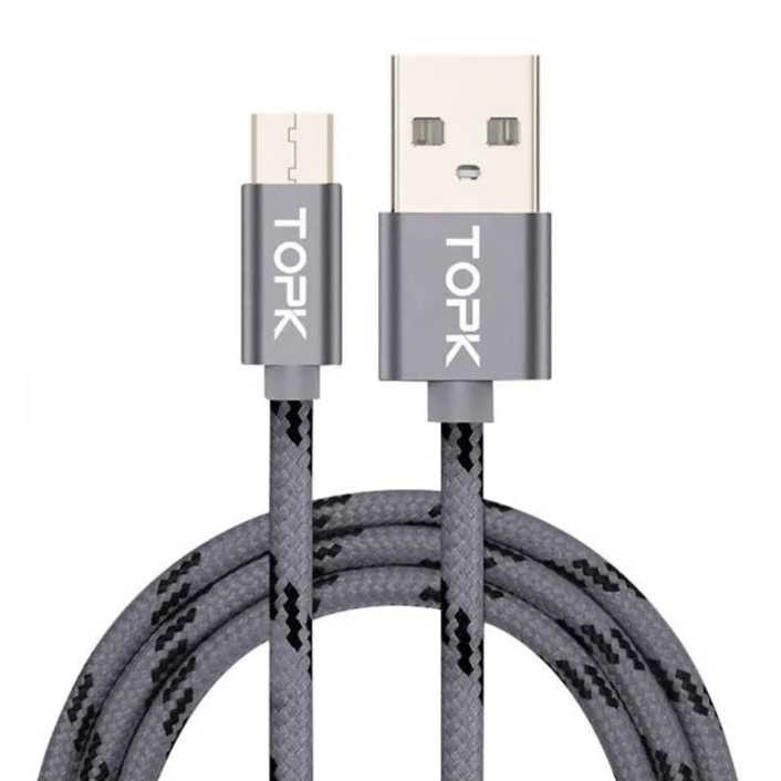 Kabel Charger Micro USB Braided 1 Meter 2.4A AN09