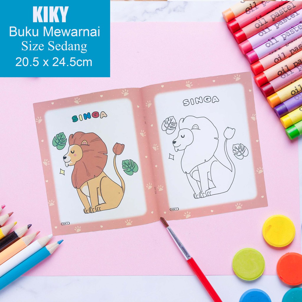 Kiky * Buku Mewarnai * Sedang * 629603 * Buku mewarnai anak anak