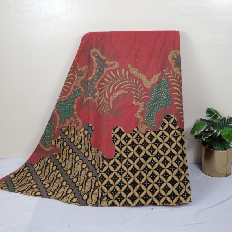 Bahan Batik Motif Abstrak Katun Prima Halus