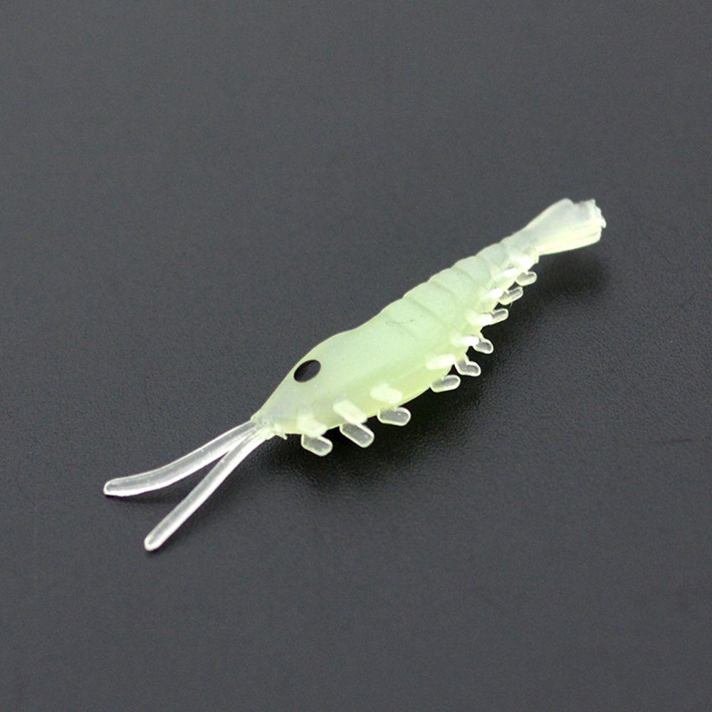 Solighter 10 / 20 / 30 / 50 Pcs Umpan Pancing Soft Bait Bentuk Udang Bahan Silikon