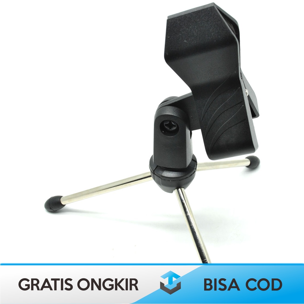 CONDENSER MICROPHONE USB KONEKTOR ORI BY TAFFSTUDIO K669B MINI TRIPOD